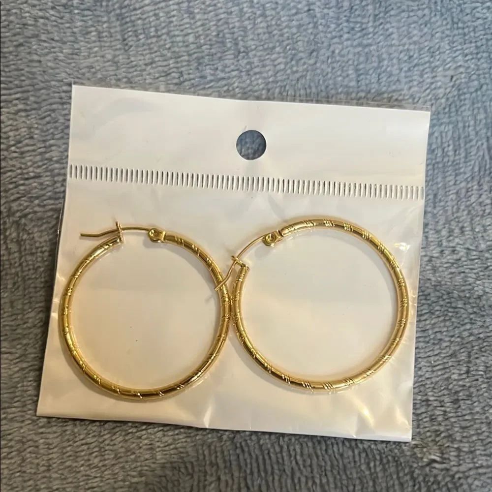 Elegant Gold Hoop Earrings